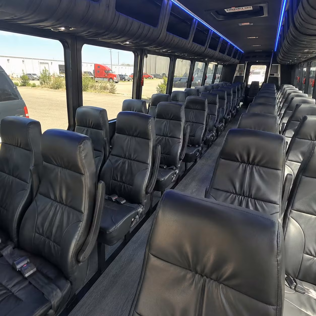 28 passenger minibus interior
