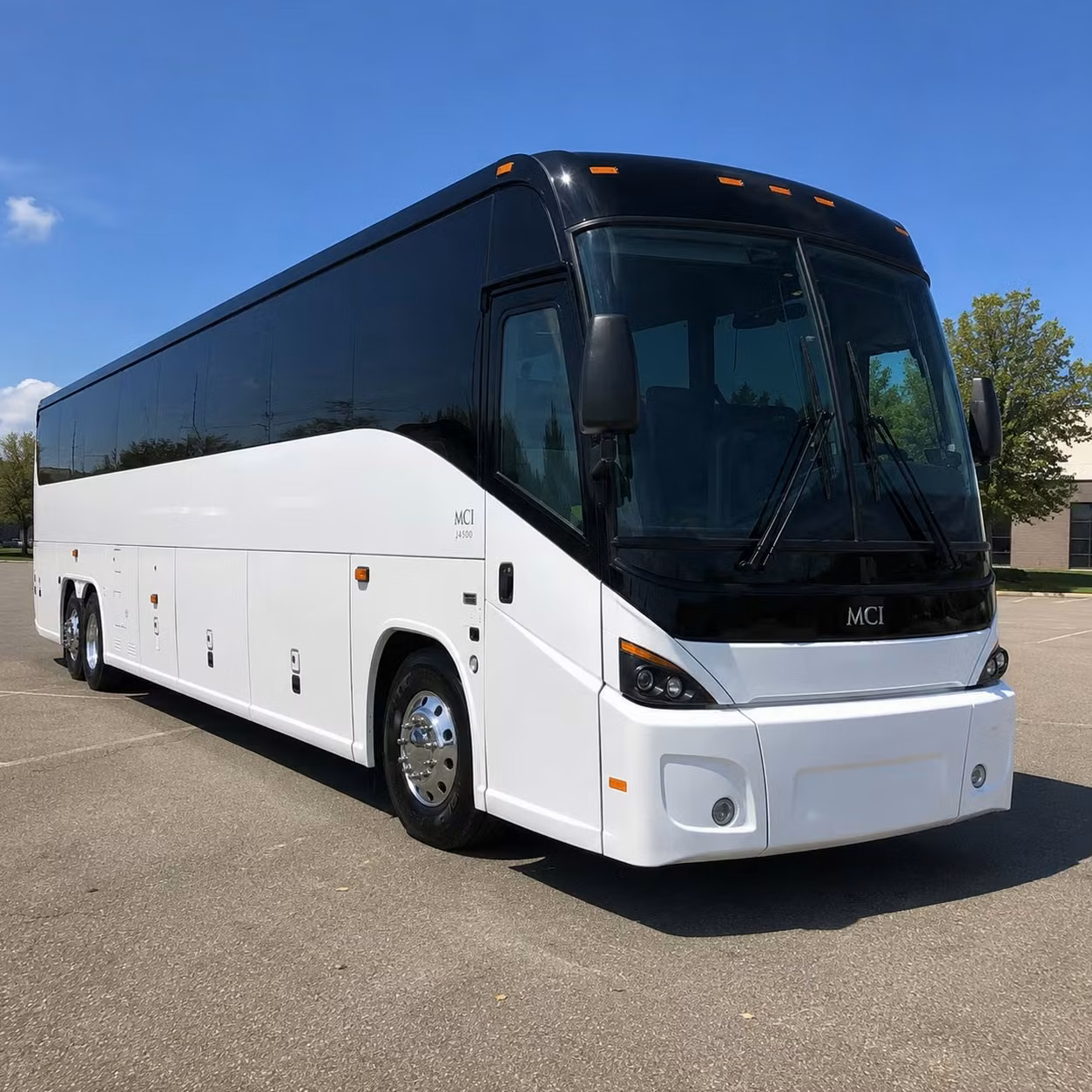 plymouth charter bus rental exterior