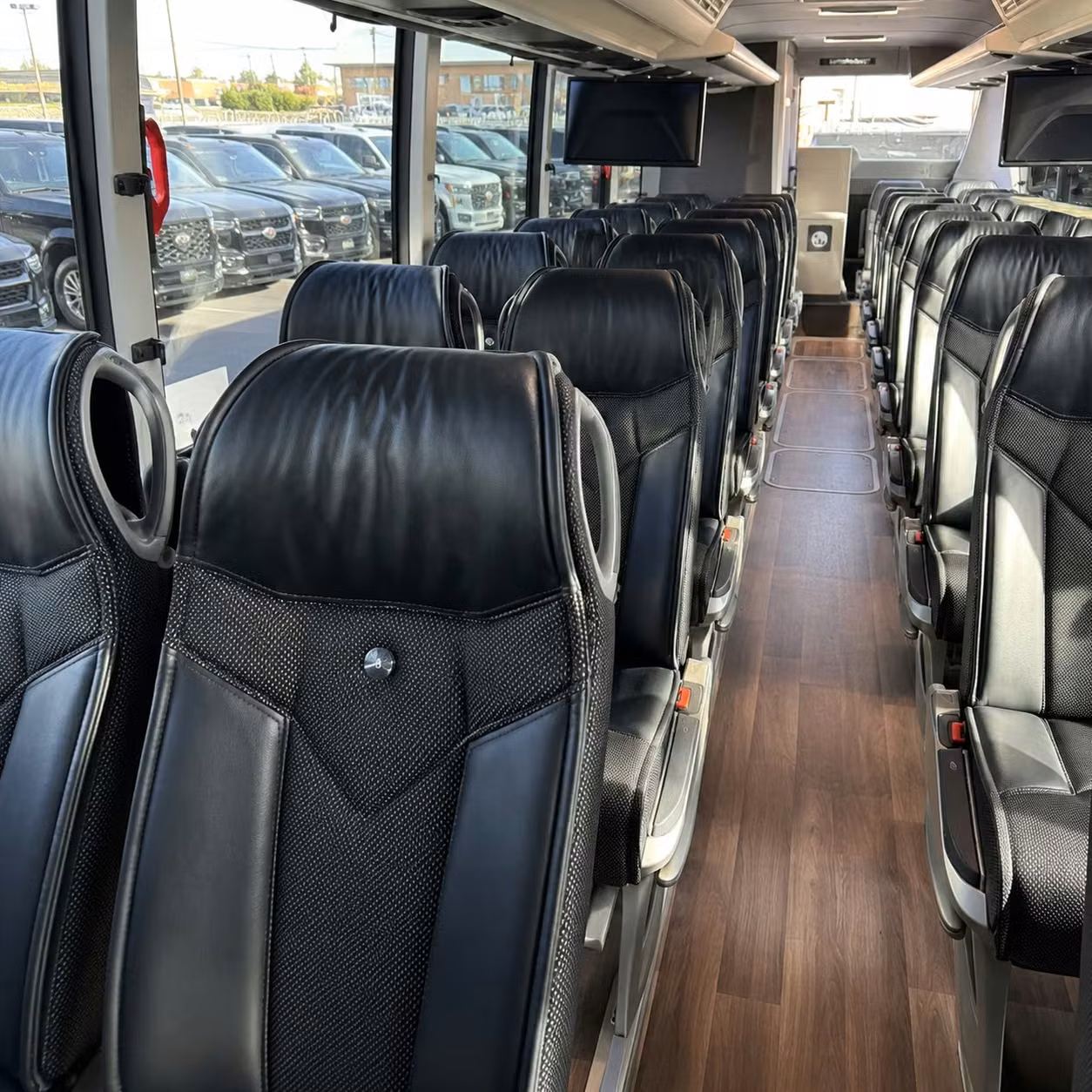 plymouth charter bus rental interior
