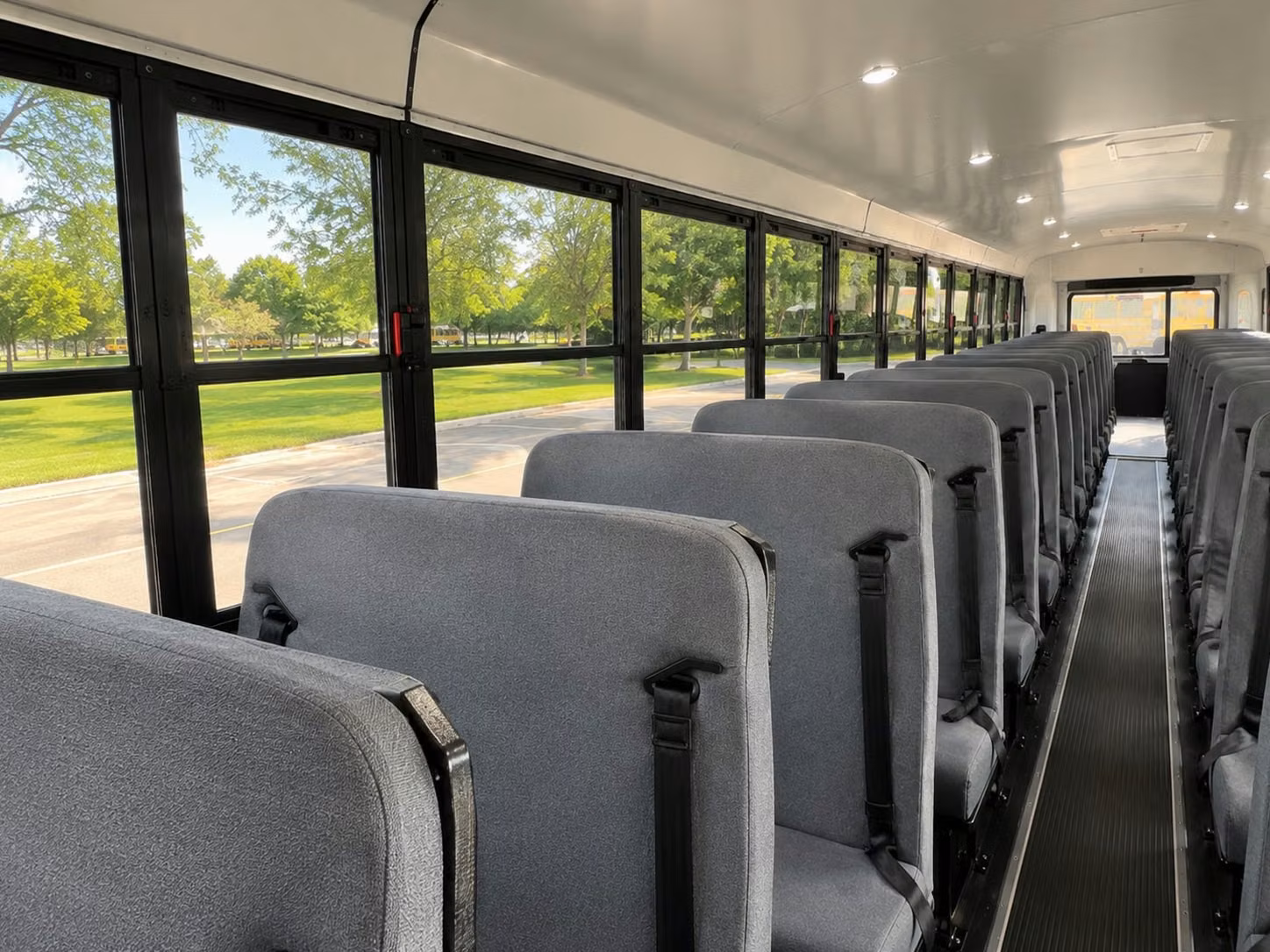 school bus interior