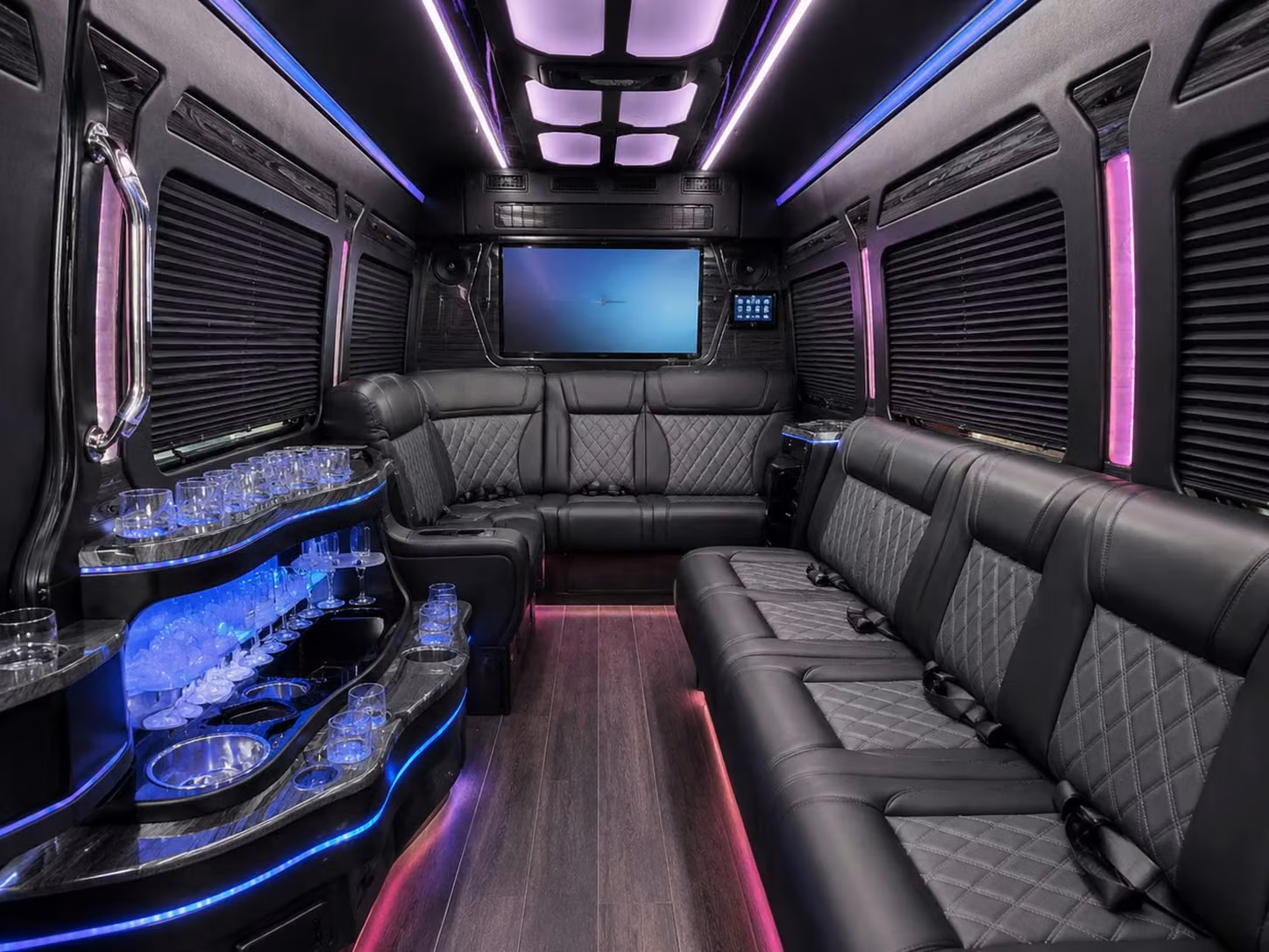 sprinter vans for bridal party transportation in plymouth